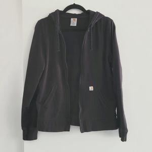 Carhartt FLAWED black full zip hoodie size L